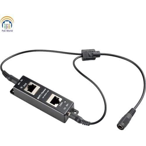 Single Port Gigabit Mode A/B Passive PoE Injector PoE Plus Linker for 802.3at PoE+ low cost solution for 4 Pair PoE