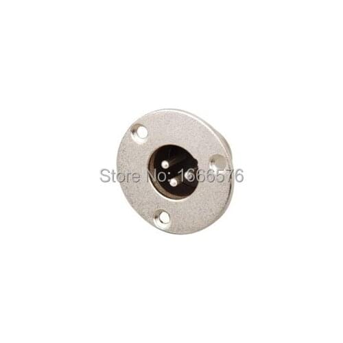 Wholesale 100 pcs XLR 3pin male ROUND PANEL socket -230