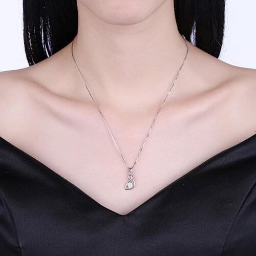 SILVERHOO Cubic Zirconia Collar Necklace Comfortable Delicate Electroplating Snake Shape Clavicle Chain Women Accessory
