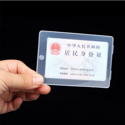 10pcs PP plastic box Bank card credit card Bus card dedicated Show Display Rectangle Flat Transparent Storage Box
