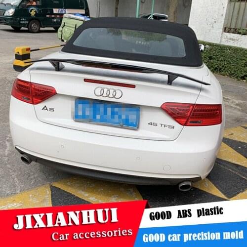 For Audi A5 coupe Spoiler 2012-2018 Audi A5 cabriolet open car Spoiler TF ABS plastic Material Car Rear Wing Color Rear Spoiler
