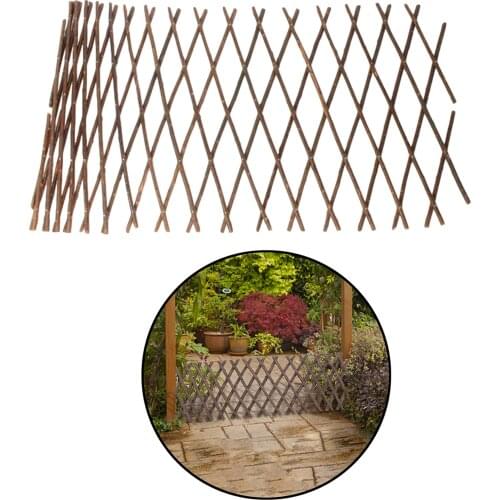 Retractable Garden Fence Trellis Adjustable Plant Climbing Support Lattice Panel Screen for Outdoor Indoor Decoration