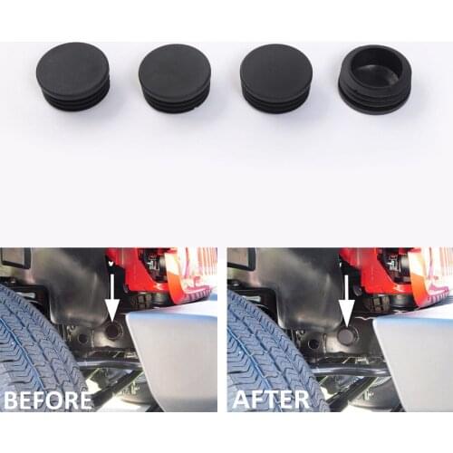 YAQUICKA 4Pcs/set Car Chassis Brackets Hole Cover Cap Fit For Jeep Wrangler 2007-2017 ABS