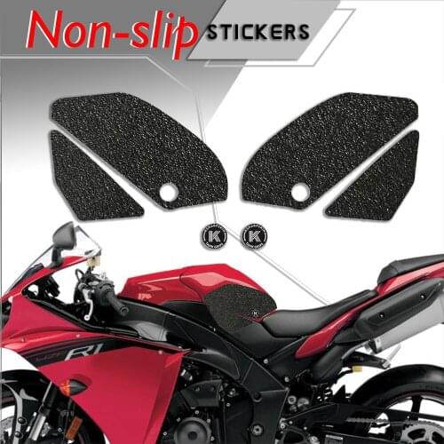 Motorcycle protection pad tank grip fuel tank pad sticker gasoline knee traction side Non-slip decals for YAMAHA 09-14 YZF-R1