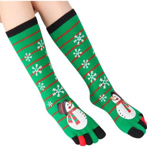 Winter Five Finger Socks Warm Christmas Split Toe Socks Women 5 Finger Socks Free Shipping