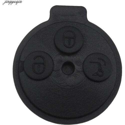 Jingyuqin 10pcs/lot 3 Buttons without Blade Replacement Car key shell For Mercedes Benz Smart Fortwo