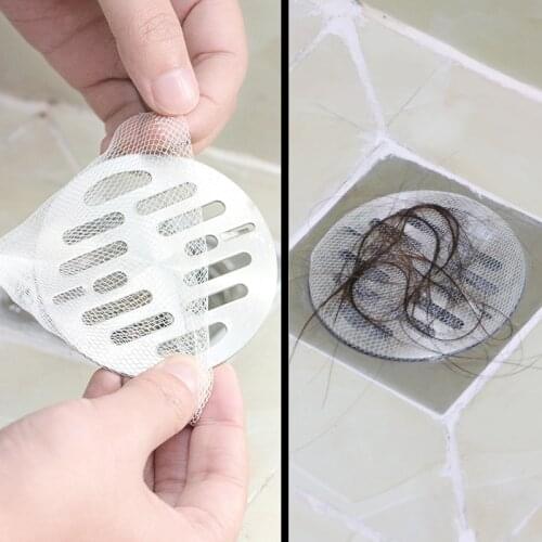 100Pcs Floor Drain Disposable Filter For Bathroom Toilet Kitchen Sewer Sink Floor Drain strainer shower drain Hair catcher