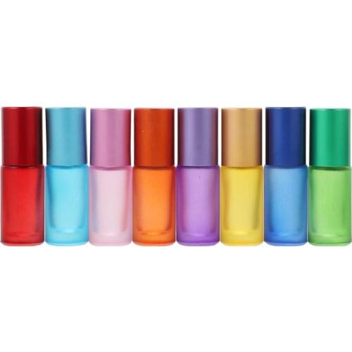 16pcs 10ml Empty Roller Bottle Essential Oil Bottle Refillable Sub Bottles