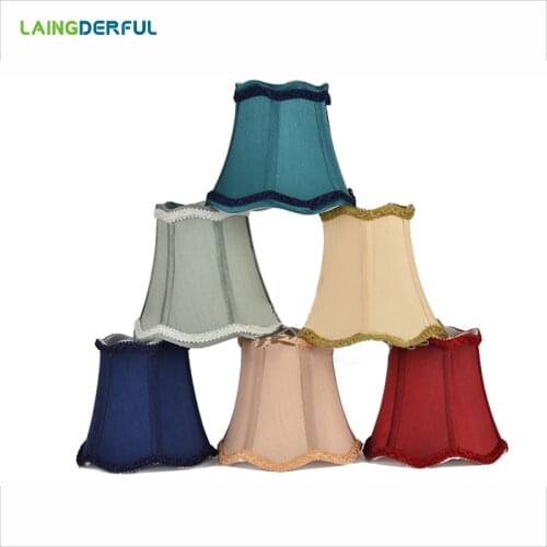 LAINGDERFUL Art Deco Lampshade Cloth Lamp Cover Light Cover Simplified European Wall Lamp for E14 Candle Lamp