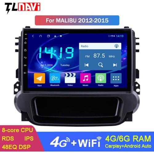 4G+64G DSP CARPLAY For Chevrolet Malibu 2012-2015 Car Radio Multimedia Video Player Navigation GPS Android 9
