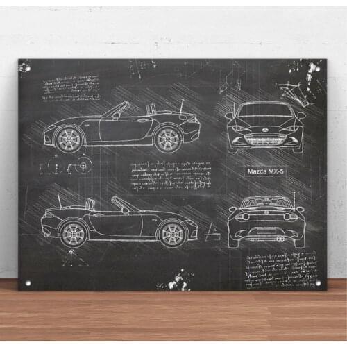Mazda MX-5 Car Metal Tin Sign Metal Sign Wall Decor Fashion Art Decor Poster,Man Cave,Garage,Bar,Pub