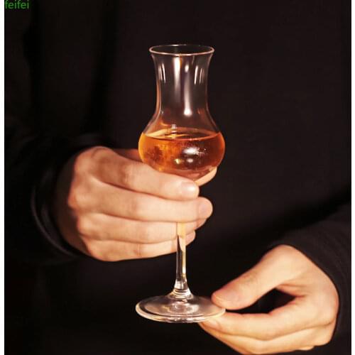 Italy Style Royal Crystal Whisky Rock Glass Thin Waist Tulip Whiskey Nosing Goblet Major Brandy Liqueur Wine Cup 210607-76