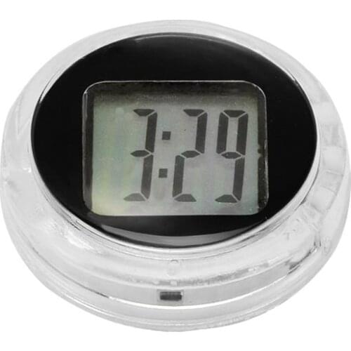 New Mini Motorcycle Clocks Watch Waterproof Stick-On Motorbike Mount Watch Moto Digital Clock Car Styling