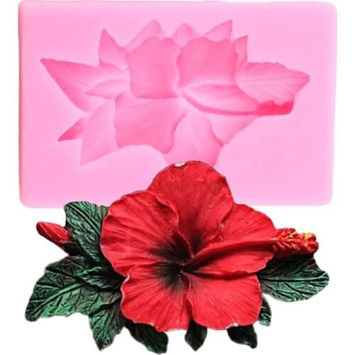 Flower Leaves Silicone Mold Cupcake Topper Wedding Fondant Cake Decorating Tools Chocolate Gumpaste Mould Resin Clay Candy Molds
