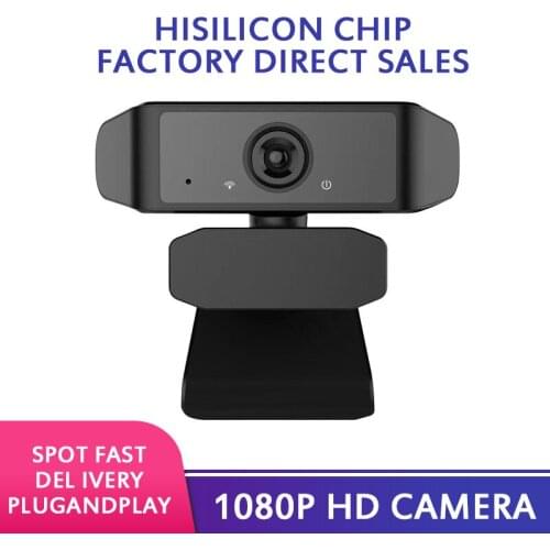 Full HD High Quality 1080P Webcam With Microphone Automatic White Balance For Live Streaming USB Driver-free Computer Camera