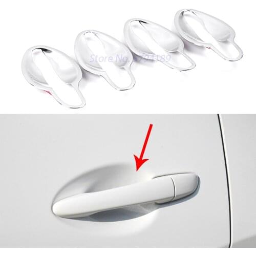 Chrome Door Handle Bowl Cover Door Protection Trim Sticker For Mazda CX-5 CX5 2017-2019 ABS Mouldings Accessories
