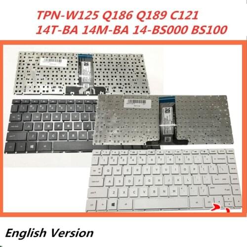 Laptop English Keyboard For HP TPN-W125 Q186 Q189 C121 14T-BA 14M-BA 14-BS000 BS100 Notebook Replacement layout Keyboard