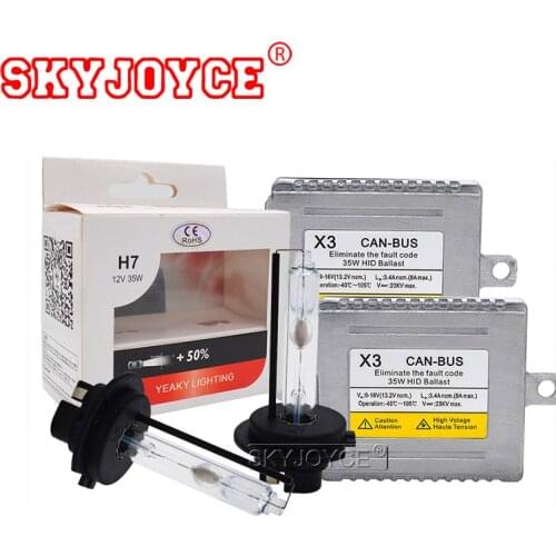 SKYJOYCE 35W DLT X3 Canbus Ballast Xenon H7 Canbus HID Kit Xenon H1 H11 HB3 HB4 D2H Yeaky Car Light Bulb Kit 4500K 5500K 6500K
