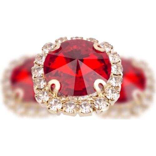 Colorful Crystal Buckle rivoli Sew On Rhinestones Flatbackstrass applique lSewing Rhinestone for needlework clothes shoes dress