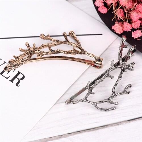 Fashion Hairgrips Tree Hair Clips Girls Alloy Branch Hairpins Lady Elegance Metal Hair Accessories For Women