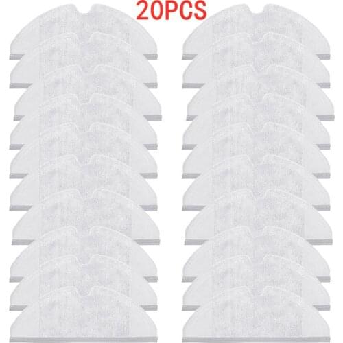 20PCS Washable Mop Cloths fit for Xiaomi roborock S 5 6 50 51 52 55 60 65 S5 Max S6 Maxv Robot vacuum cleaner dishcloth rag Kits