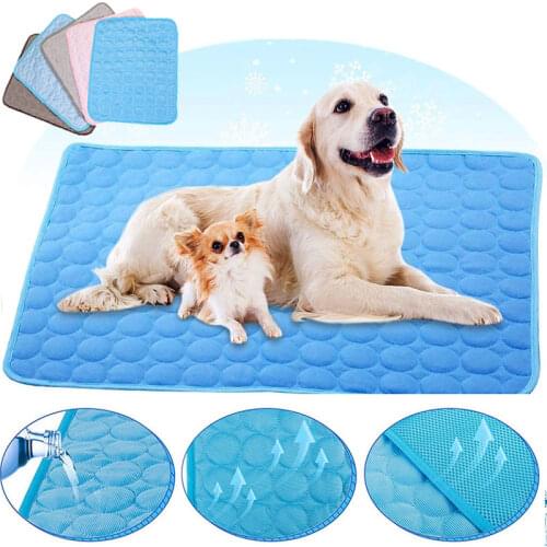 Summer Cooling Mat Refreshing Blanket for Dogs Cat Ice Pad Bed Cloth Cooler Mattress Blanket Cushion Indoor Seat Puppy Pet Mat