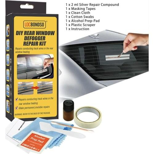 Car Rear Window Defogger Repair Kit DIY Quick Repair Scratched Broken Defroster Heater Grid Lines High-quality Care Accessories