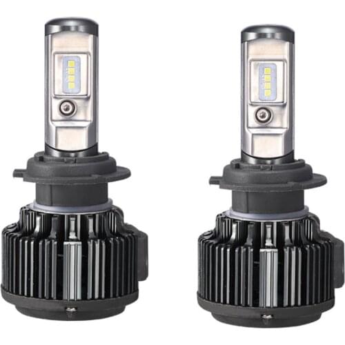 New 1 Pair T6 Car LED Headlights H7/9005/9006/H4 High Power Shockproof 6000K Super Bright Auto Headlamp Day Time Running Lights