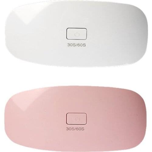 Portable 6W Mini UV Dryer UV Resin Curing Lamp 30s 60s Timer Nail Art Manicure Gel Dryer USB Charge Jewerly Making Tools