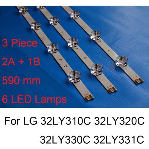 Brand New LED Backlight Strip For LG 32LY330C 32LY320C 32LY310C 32LY331C TV Repair LED Backlight Strips Bars A B TYPE Original