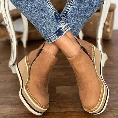 UVRCOS Women's Wedge Ankle Boots