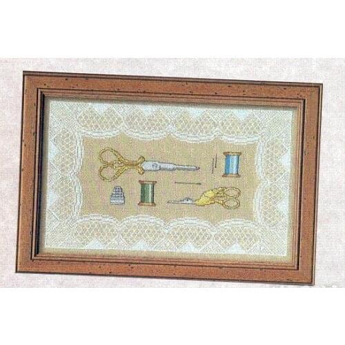 Top Quality hot selling lovely counted cross stitch kit sewing tools scissors floss thread I love to sew