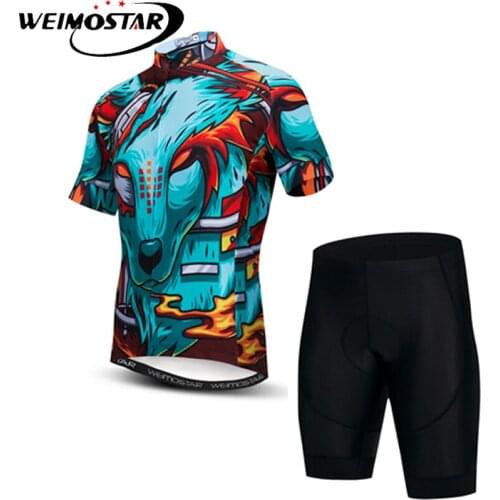 Weimostar 2019 Summer Short Sleeve Cycling Jerseys Set MTB Bike Clothing QBicycle Clothes Ropa Ciclismo Cycling Suit S-XXXL