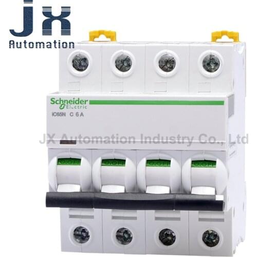 100% New Schneider Air Switch Acti9 IC65N 1P 2P 3P 4P C Type 1A-63A Miniature Circuit Breaker