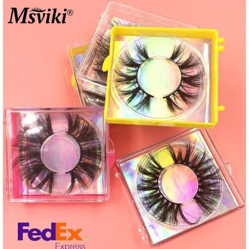 8D Mink Lashes Bulk Fluffy Reusable Dramatic 25MM Mink Eyelashes Wholesale Luxury Packaging Cases Eyelash Extension Makeup