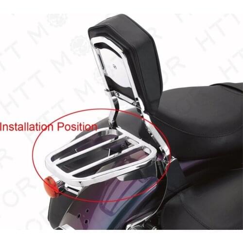Aftermarket motorcycle parts Black LUGGAGE RACK For Harley Davidson 06-later FLST FLSTC FLSTNSE FLSTSC/ 06 FLSTF