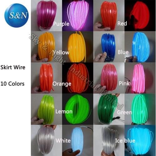 Flexible cable EL New model Skirt Wire/ Welted wire/ + 10 Colors option
