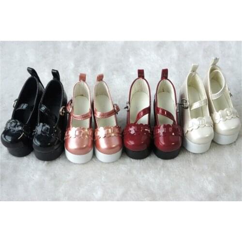 JS-02 1/3 Pretty BJD High Heels Shoes PU Leather with cotton Boots for SD Doll color Red/White/Black/Pink Doll Accessories