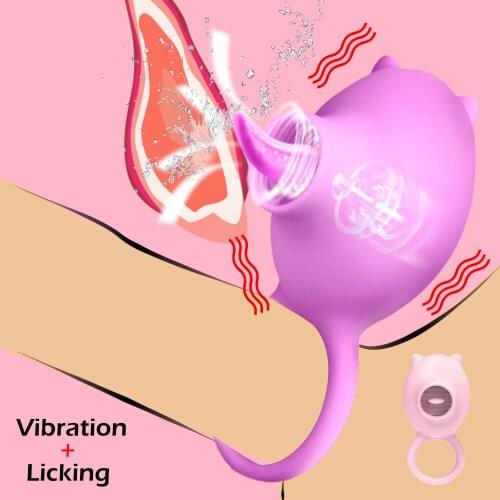 Delayed Ejaculation Penis Ring Vibrator USB Charging Silicone Cock Ring Vibrating On Dick Sex Toys For Couples Men Lick Cockring