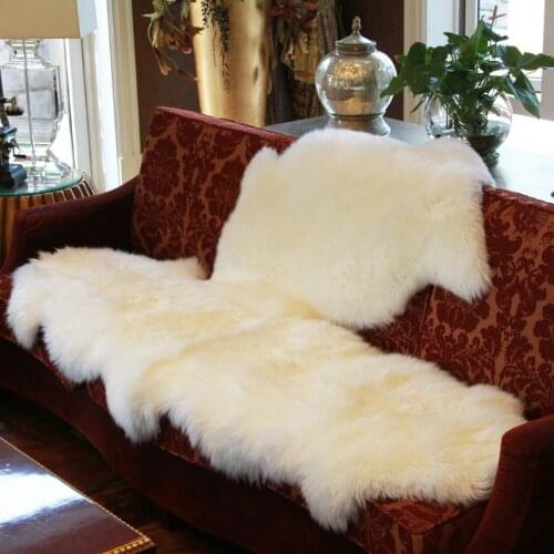 The whole sheeps wool carpet livingroom bedroom sheep fur chair cushion rug sofa car carpet thick luxury wool tapete