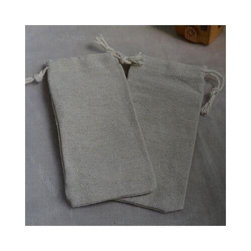 Linen Drawstring Bag 8x22cm(4"x8.5") pack of 30 Wedding Birthday jute Party Candy Gift Packaging Pouch