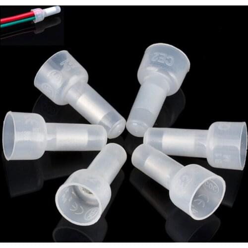 100pcs Nylon cable Crimp Cap Insulation Quick Line wire splice connector Closed End terminals kit Electrical repair parts