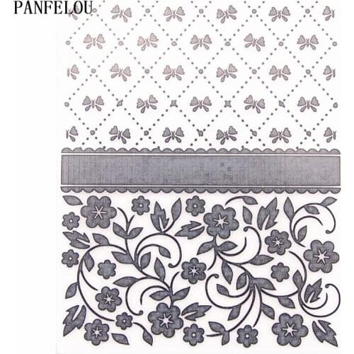 PANFELOU Easter Butterfly seedling Embossing folders Plastic For Scrapbooking DIY Template Fondant Cake Photo Album Card Making