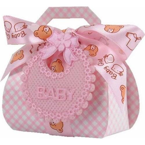 Baby Shower Favor Paperboard Candy Gift Box Childrens Day Party Decoration Candy Sweet Holder