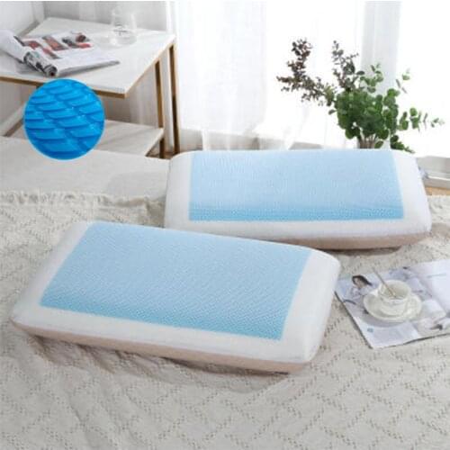 60x40x12 Summer Gel Memory Foam Pillow Cool Neck Pillow Can Prevent Cervical Spondylosis and Correct Cervical Vertebrae