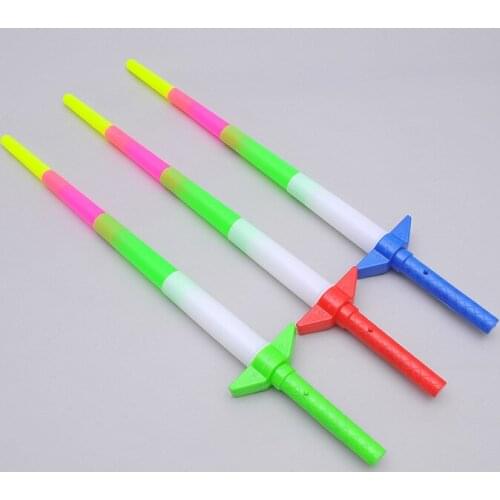 Manufacturers creatively stand LED large four section telescopic fluorescent flash stick luminous stick props for concert cheer