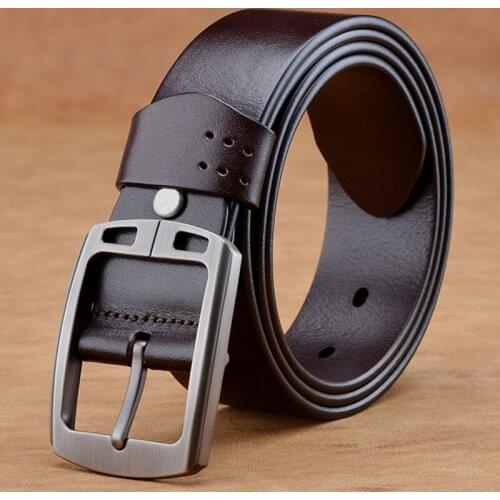 Fashion High Quality Brand luxury designer genuine leather Man Belt Casual Mens Leather Belt For Jeans large size130 140 150 16