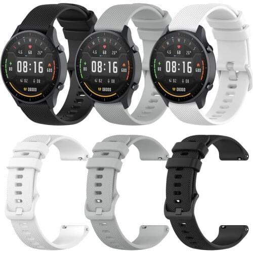 22mm ремешок correa Band For Xiaomi Watch Color Silicone Wrist Strap for Xiaomi Mi Watch Color global Bracelet Watchband