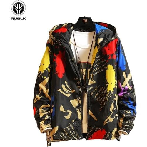 RUELK Mens Camouflage Jackets