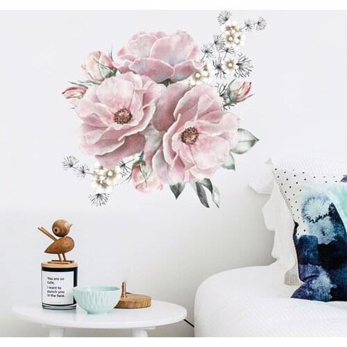 Bedroom Wall Sticker DIY Decal Decor Flower Home Living Room Removable